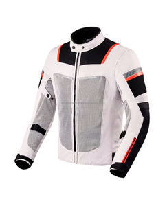 Veste de moto en toile tricotée 2026 avec coutures thermocollées respirantes, style motard, fermeture éclair frontale - Product Image 1