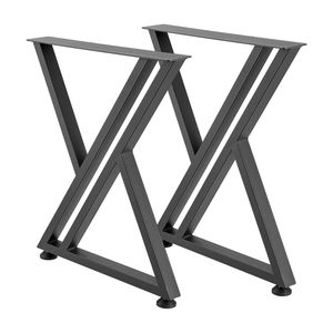 Gambe per Mobili in Acciaio 74 cm (H) x 61 cm (L), Carico Massimo 1000 kg, Facile Installazione, Robuste e Stabili per Casa e Ufficio - Product Image 1