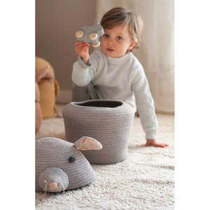 Panier de rangement décoratif en coton mélangé pour décor de chambre d'enfant - Product Image 2