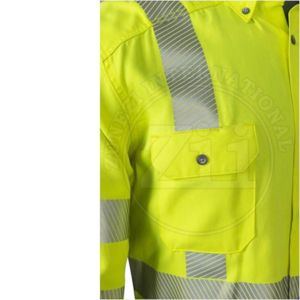 Camisas de Trabajo ZUNEZI, Resistentes al Fuego, de Lona de Algodón Grueso, con Broches, Costuras Reforzadas, Protección de Nivel FR para Hombre - Product Image 3