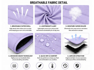 Chaleco Térmico Premium sin Mangas para Hombre, Chaqueta de Invierno con Tela de Poliéster Transpirable, Diseño Cortavientos para Actividades al Aire Libre - Product Image 5