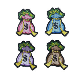 Parches Bordados de Diseño Personalizado a Bajo Precio, Parches Bordados de Tela Twill Hechos a Máquina de Buena Calidad para Accesorios de Ropa - Product Image 1