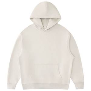 Sweat-shirt à capuche oversize pour homme, couleur unie, en molleton de coton, décontracté, pour l'automne, avec poches, coupe classique, style tricoté - Product Image 4
