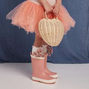 Bolsas de estilo único para niños, juguetes de mimbre natural, juguete divertido, cesta en forma de corazón - Product Image 2