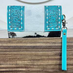 Nouveau portefeuille long pour téléphone en cuir véritable de vachette, grande capacité, blocage RFID, fait main, avec dragonne, de luxe, pour femmes, collection 2025 - Product Image 5