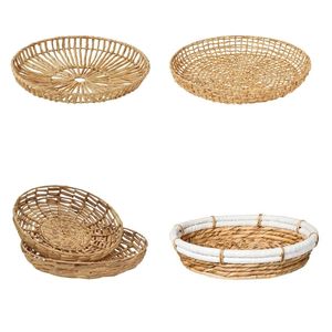 AIRY Serving Tray Woven Dinner Water Hyacinth Tray Kitchen Display - Product Image 1