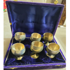 งานฝีมือ ดีไซน์ใหม่ ชุดถ้วยไข่ทองเหลือง 6 ชิ้น อุปกรณ์ครัว สำหรับโต๊ะอาหารเช้า ของตกแต่ง ผลิตภัณฑ์ขายดี - Product Image 1