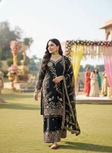 Prêt à acheter à prix avantageux : Ensemble Kurti et Palazzo – Sublimez votre garde-robe avec ce nouveau modèle. - Product Image 4