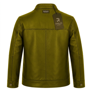 Everyday kids leather jacket with soft feel lightweight comfort classic design and dependable warmth through cooler days - Product Image 5