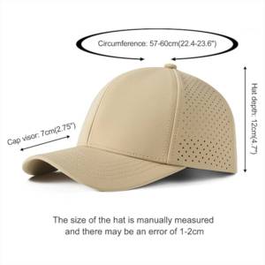 Breathable Mesh Baseball Cap Solid Colour 6-Panel Fitted Unisex Outdoor <b>Summer</b> <b>Hat</b> Customizable Size - Product Image 5