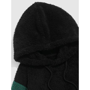 Wholesale Heavyweight Thick Blank <b>Sherpa</b> Polar <b>Fleece</b> Hoodie Custom Logo Winter Winter Warm Drawstring Pullover <b>Sherpa</b> Hoodies - Product Image 3