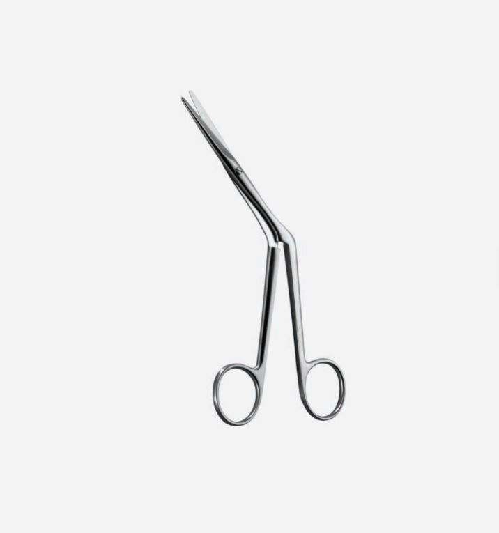 Heymann ENT Surgical Scissors Manual Curved Stainless Steel Instrument ...