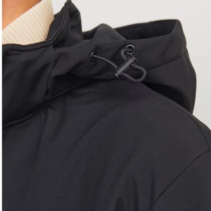<b>Men's</b> Hooded Fleece <b>Jacket</b> Color Blocking Windproof Zipper Closure Regular Fit Autumn Casual Outdoor Wear <b>Soft</b> <b>Shell</b> <b>Jacket</b> - Product Image 3
