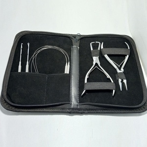 Kits d'extension capillaire pour barbier très demandés, kits de pinces à extension capillaire en acier inoxydable japonais, ciseaux de barbier, ensemble de pinces à extension - Product Image 5