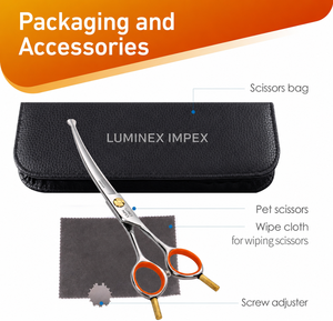 Ciseaux professionnels pour toilettage des animaux, pour couper les poils des animaux, ciseaux de toilettage pour une coupe lisse et facile, professionnels - Product Image 5