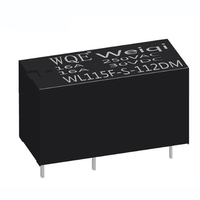 Relais WEIQI CHINA WL115F-S-112DM(16A) 5V 6V 9V 12V 24V 36V 48V DC 10A 16A 20A 6PIN 5PIN 0.4W 0.53W NO,NC,CO Relais de puissance pour circuit imprimé