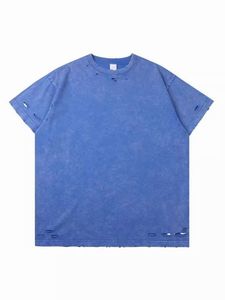 Men's Regular Fit Gray Acid Wash <b>Polyester</b> Jersey Short Sleeve O-Neck <b>T</b>-<b>Shirt</b> Casual Solid Color Blank Eco Friendly Streetwear - Product Image 6