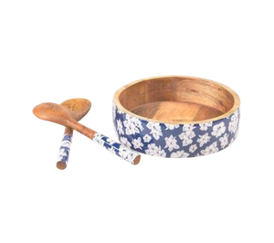 Tazón Rústico de Madera de Mango para Ensaladas y Frutas, Tazón de Madera de Mango Premium – Utensilios de Cocina Sostenibles - Product Image 1