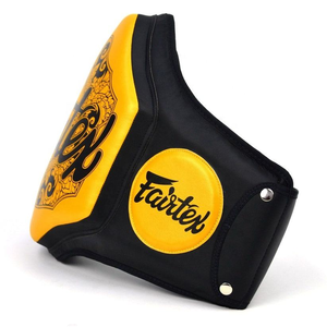 For Boxing Belly Protector <b>Red</b> Black Leather & PU <b>Material</b> Chest Guard for Kick Boxing MMA Training - Product Image 6