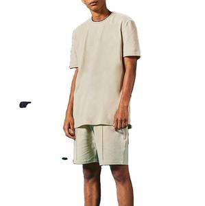 ชุดวอร์ม2ชิ้นเสื้อครอปสำหรับผู้ชายชุด2ชิ้นพิมพ์ลายหน้าจอชุดวอร์มฤดูร้อนออกแบบได้ตามต้องการ - Product Image 1