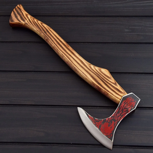 Hache de camping artisanale industrielle 2026 en acier à haute teneur en carbone avec manche en bois, outil de coupe de bois de qualité supérieure OEM - Product Image 4