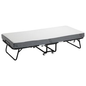 31 in X 75 in <b>Foldable</b> <b>Bed</b> with 5 in Memory Foam Matt Rollaway <b>Bed</b> Sturdy Metal <b>Frame</b> Twin Size - Product Image 2