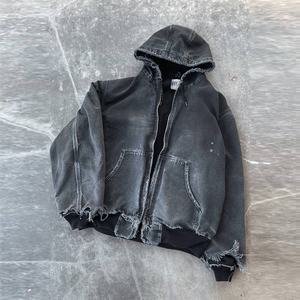 Wholesale Zip Hoodie Cotton Hoodie Oversized Hoodie for Streetwear Hoodie Brands Bulk Supply - Product Image 2
