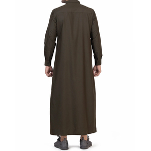 Branded Best Selling Islamic Modest <b>Men</b> Abaya Dress Polyester Washed Plus Size Thermal Breathable Eid Ramadan Wholesale - Product Image 6