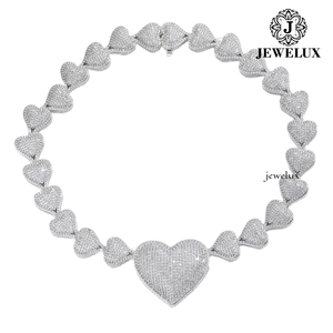 Collier chaîne cubaine de qualité supérieure, entièrement serti de diamants, style hip-hop, personnalisable à prix compétitif - Product Image 1