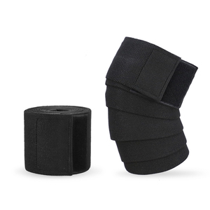 Heavy-Duty Soft Strong Non-Slip <b>Knee</b> Wraps Squat <b>Straps</b> Breathable Natural Rubber Weightlifting Wraps Bandages for Strength - Product Image 3
