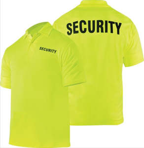 Camiseta Polo de Seguridad con Logotipo Personalizado de Verano OEM, 100% Poliéster, Corte Clásico, Camisetas Polo para Guardias de Seguridad, Ropa de Trabajo - Product Image 1