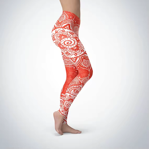 Acheter des leggings de sport pour femmes à taille haute élastique par sublimation, vente en gros, pour la course, la gym, le fitness et le yoga - Product Image 2