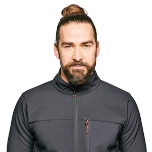 NOUVEAU 2025 Logo personnalisé Bomber Style Men Soft shell Winter Jacket 100% Polyester Stand Collar Plus Size Design Soft shell jacket - Product Image 3