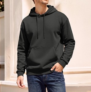 Sweat-shirt à capuche en molleton épais pour homme, coupe oversize, chaud, hiver, décontracté, style urbain, manches longues - Product Image 3