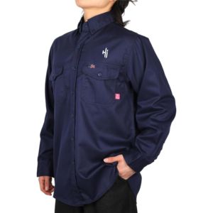 Men's <b>Flame</b> Resistant Crew FR 100% Cotton Uniforms Cotton Electrician Welding Fr Clothing Fire Resistant Work <b>Shirts</b> Mens <b>Flame</b> - Product Image 2