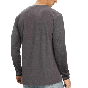 100% cotton wholesale men's stylish long sleeve t-shirt - Product Image 3