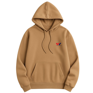 Men's <b>Khaki</b> Hooded Sweatshirt Pullover Hoodie with Front Pocket Drawstring Casual Winter Wear Casual Winter Streetwear <b>Tops</b> - Product Image 1