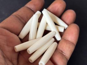 ลูกปัดกระดูกควายสีขาวพรีเมียม งานฝีมือชนเผ่า สำหรับทำเครื่องประดับ สร้อยคอกระดูกแบบดั้งเดิม - Product Image 5