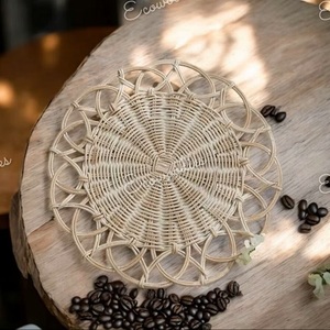 Rattan <b>Wall</b> <b>Decor</b> Circular Bohemian Woven Art Nature Theme Home <b>Decor</b> Living Room <b>Wall</b> Sculpture Single-piece Package - Product Image 4