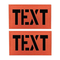 Patch en tissu gravé au laser haute durabilité avec bordure découpée nette pour vestes de moto, blousons et vêtements d'événements
