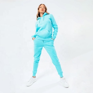 Blank Fleece <b>Tracksuit</b> Set <b>Plain</b> Heavyweight Pullover Hoodie Joggers Unisex Matching Outfit Wholesale - Product Image 1