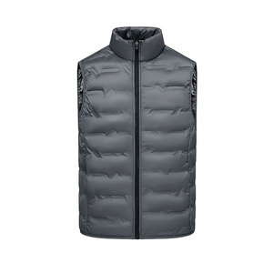 Chaleco Acolchado Sin Mangas para Hombre, Estilo Hip Hop, Reversible, Impermeable, Relleno de Poliéster, Ultraligero, Delgado, Cálido y Ligero para Invierno - Product Image 3