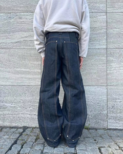 Aeedenim Jeans Acampanados para Hombre, Vaqueros Lavados con Efecto Apilado, Jeans de Mezclilla Estilo Urbano para Hombre de Fabricantes - Product Image 1