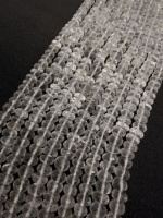 Cuentas de Cuarzo Cristalino Natural Facetado en Forma de Rondelle de 8 mm, Hilo de 16 Pulgadas, Fabricante, Proveedor, Joyería al por Mayor