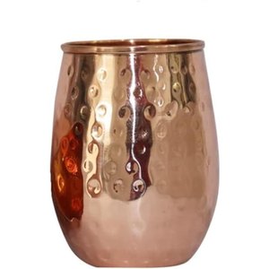 Reliable Copper Glass Tumbler Supplier Ayurvedic Drinking Water Cup Bulk Export Metal <b>Drinkware</b> India - Product Image 6