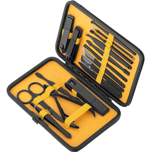 Professional OEM Leather Manicure Set Pedicure Care Tools New Rainbow <b>Nail</b> File Clippers Beauty Grooming <b>Kit</b> in Box Packaging - Product Image 1