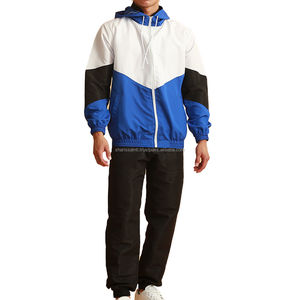 Chaqueta Cortavientos Impermeable Ligera de Poliéster y Nailon para Hombre, Conjunto de Chándal con Cremallera para Actividades al Aire Libre - Product Image 1