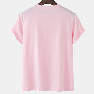 T-shirt imprimé confortable de haute qualité, coupe ample, 100% coton, collection été pour hommes - Product Image 2