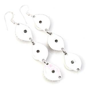 Boucles d'oreilles pendantes en topaze bleue faites à la main, argent sterling 925, bijoux en pierres précieuses naturelles pour femmes, vente en gros, cadeau - Product Image 6