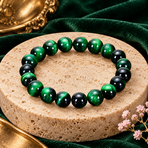 Pulsera de Piedras Naturales SOULWISE, Jade Verde, Linda y Clásica, Unisex, Regalo de Joyería, Confianza, Enfoque, Conexión, Intención Positiva - Product Image 2